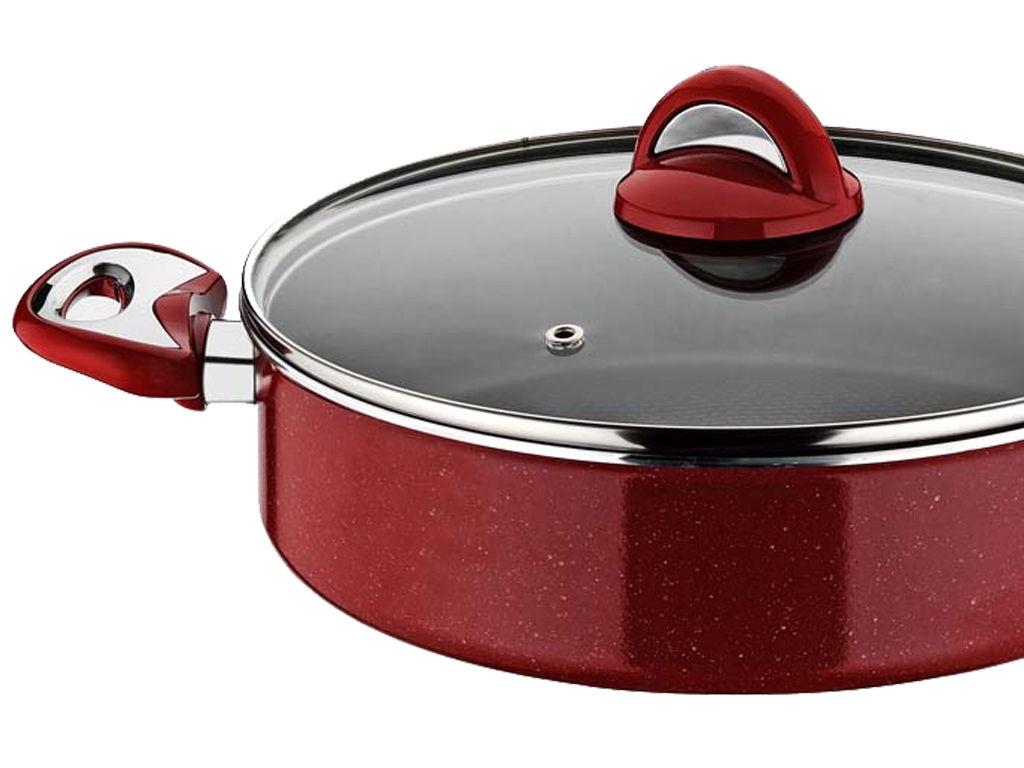 Taç Titan Granit Basık Tencere 28cm