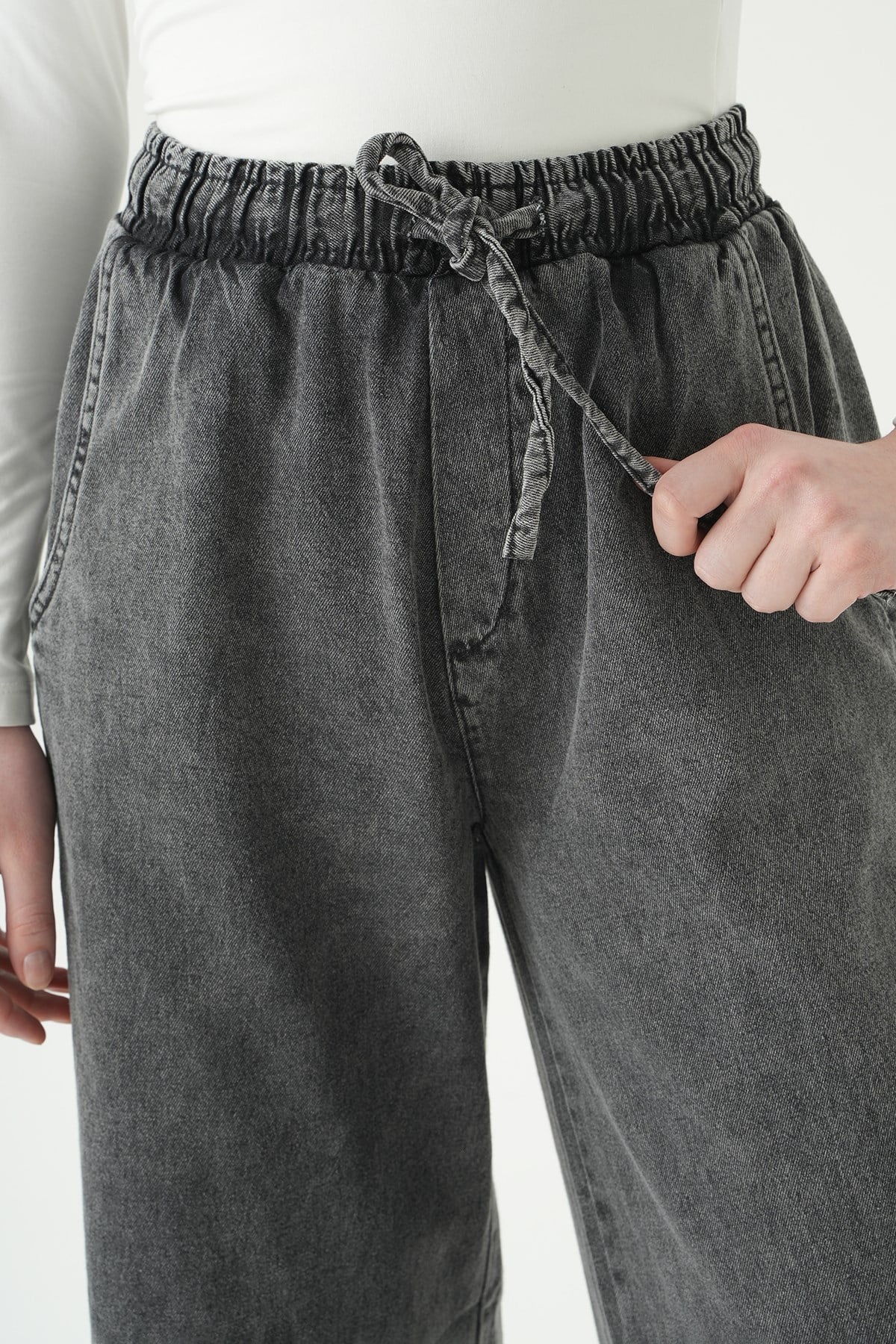 Antrasit Lastikli Kot Jean 6241