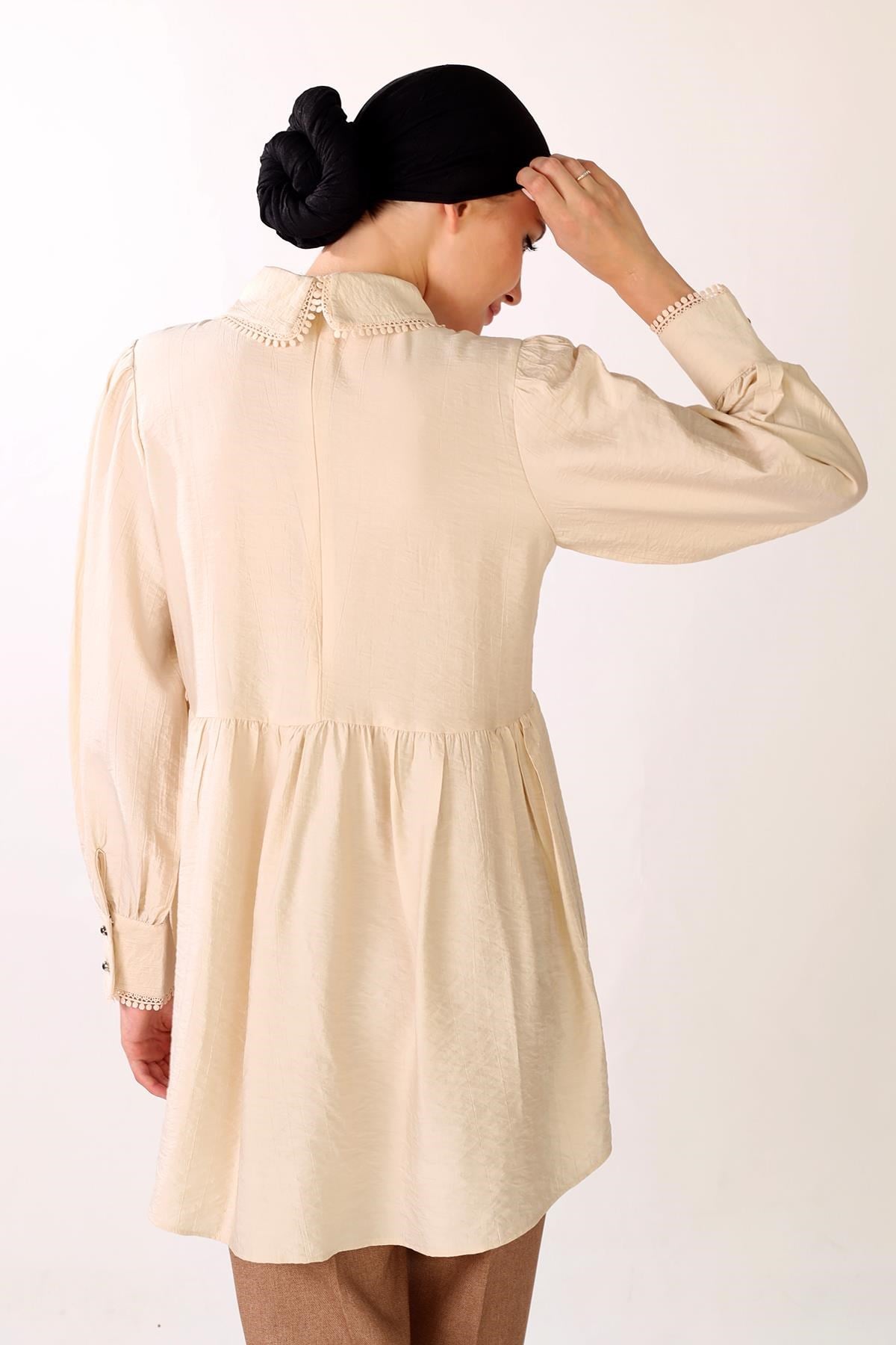 Bej Bebe Yaka Tunik 4069A