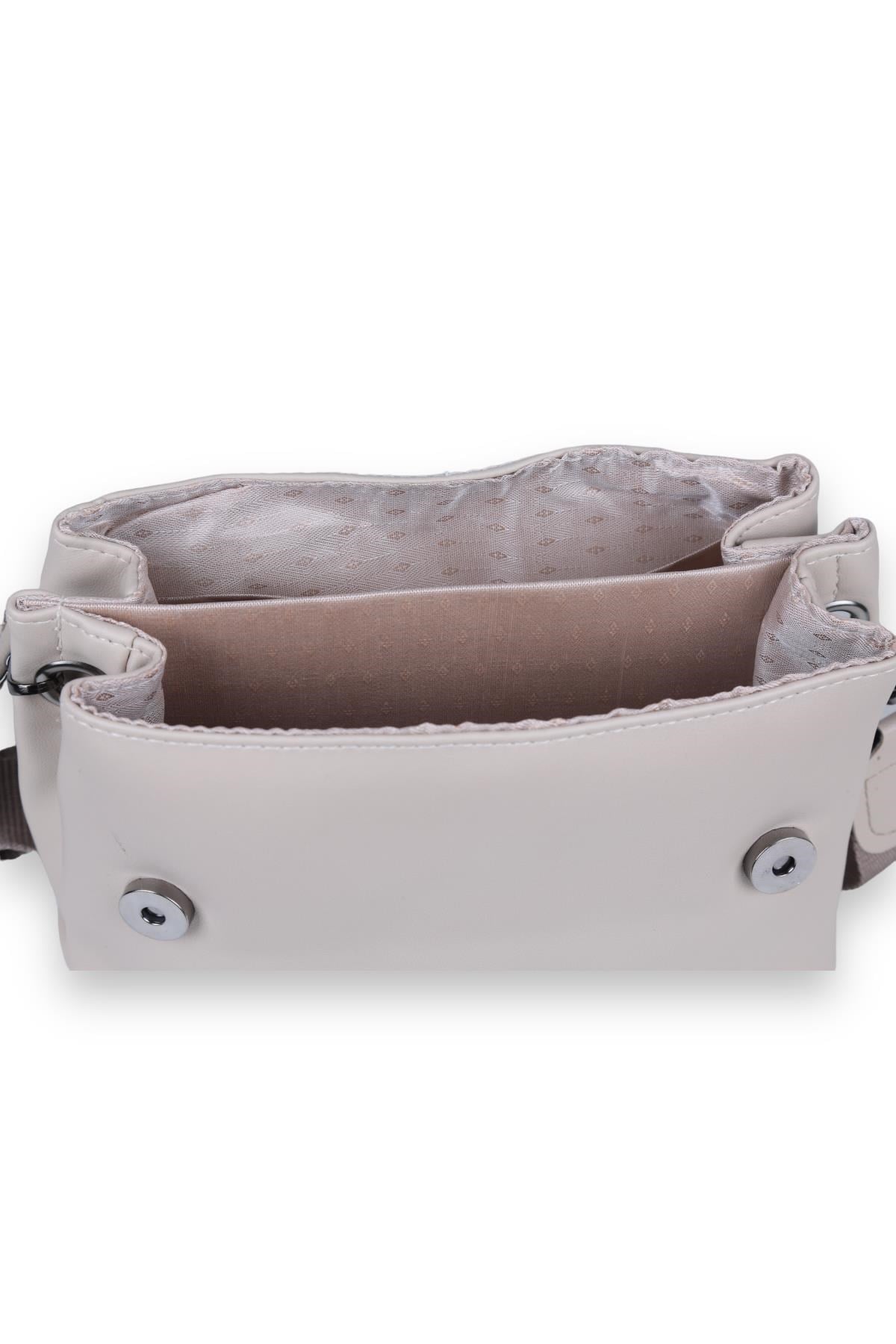 Bej Donna Klasik Model Çanta 9289