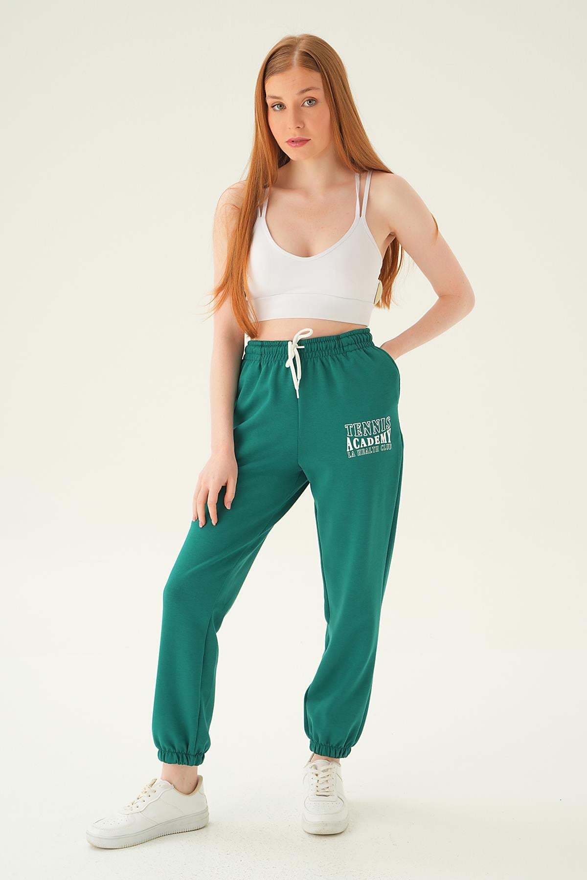Benetton Yeşili Lastik Detay Oysho Eşofman 4048A