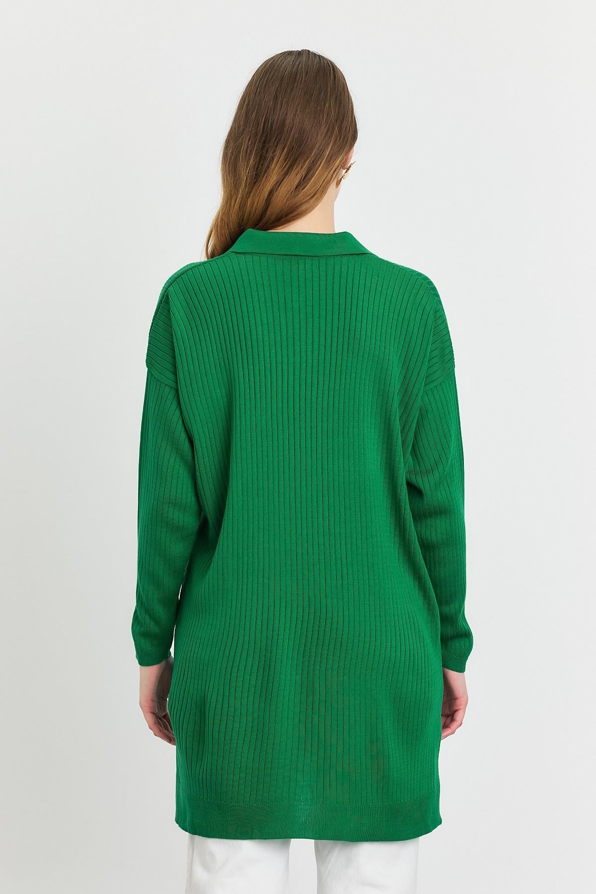 Benetton Yeşili Polo Yaka Tunik 5410