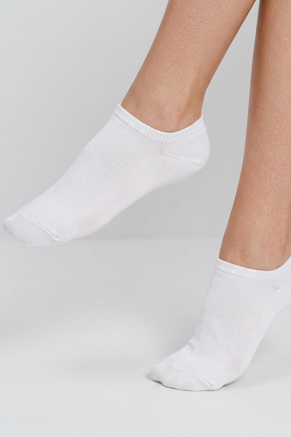 Beyaz 3'lü Sneaker Çorap 1022