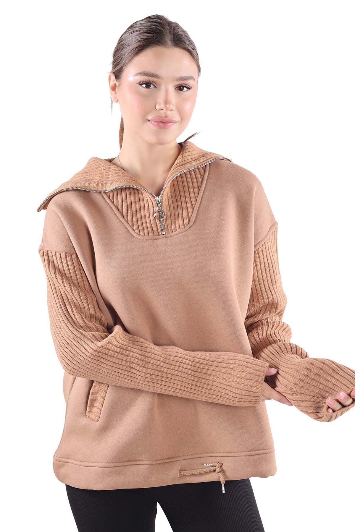 Bisküvi Fermuarlı Sweat 4290
