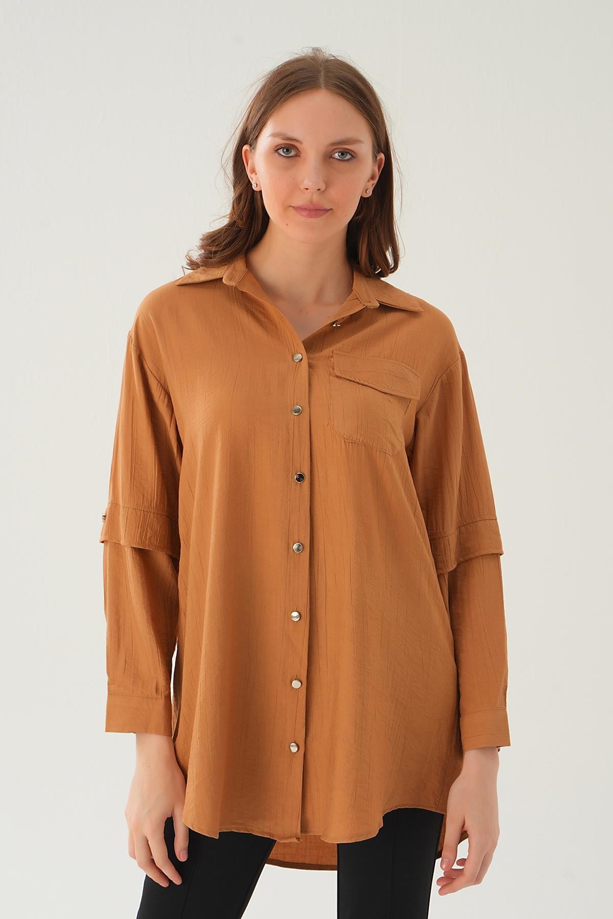 Bisküvi Tek Cep Tunik 4237A