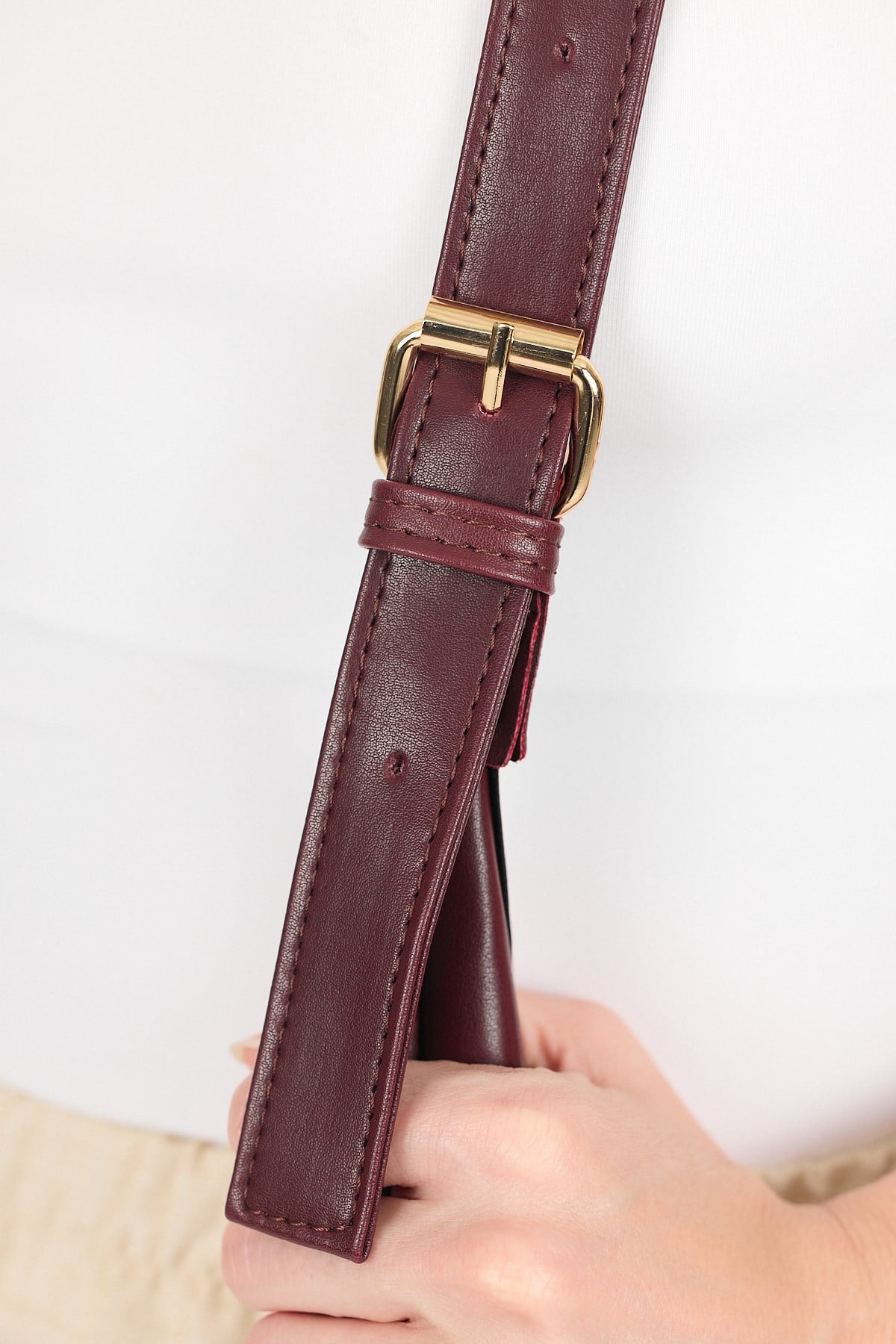Bordo Bordo Askılı Omuz Çantası 3016