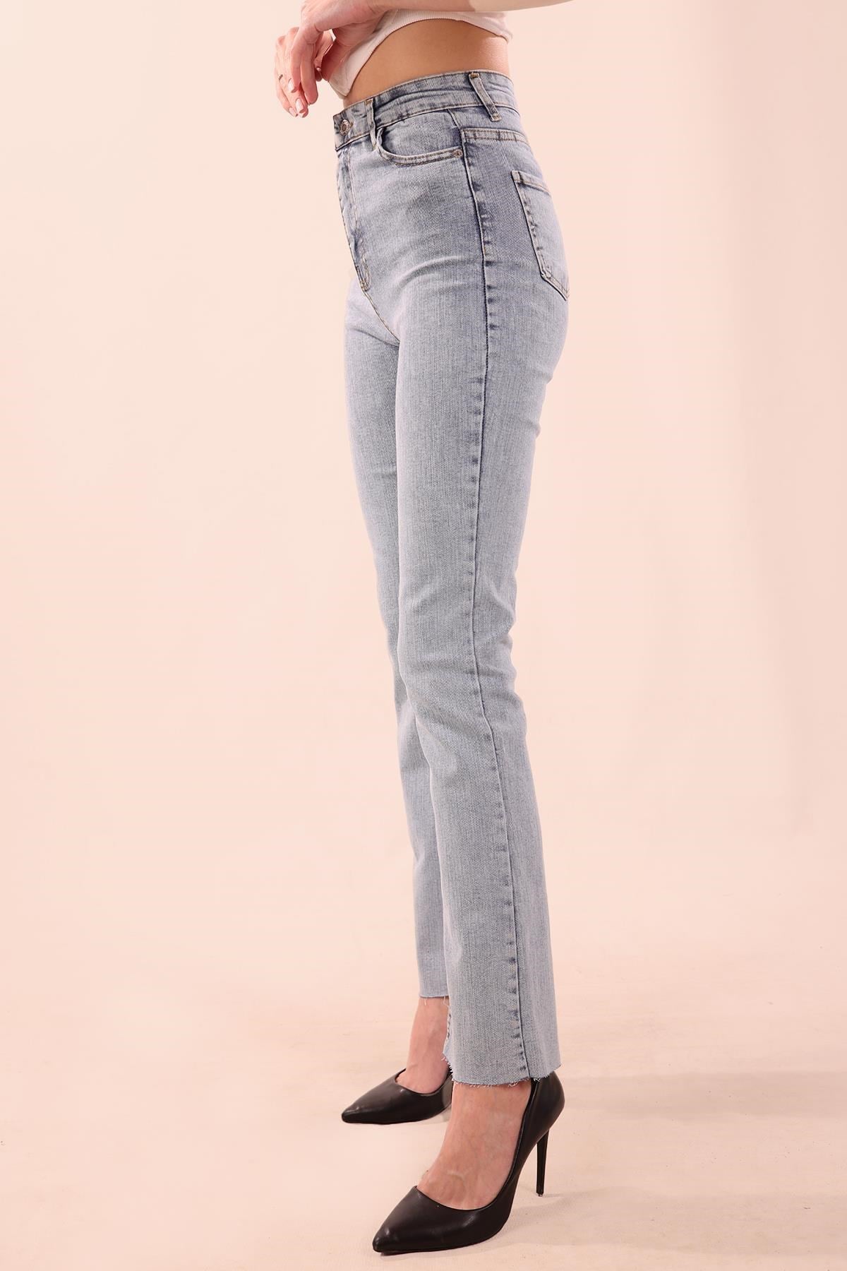 Buz Yırtmaçlı Jean Pantolon 11124