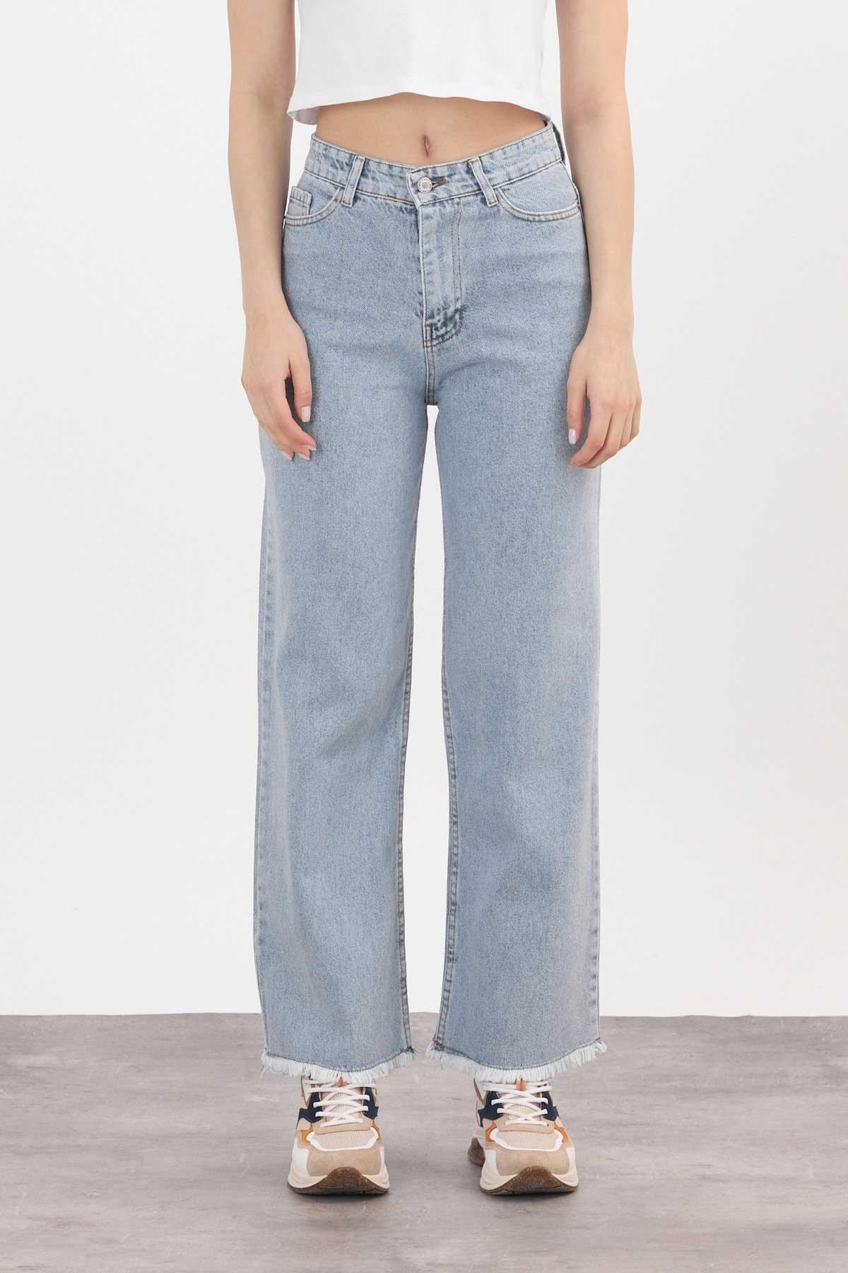 Buzkar Paça Püskül Detay Jean 11020