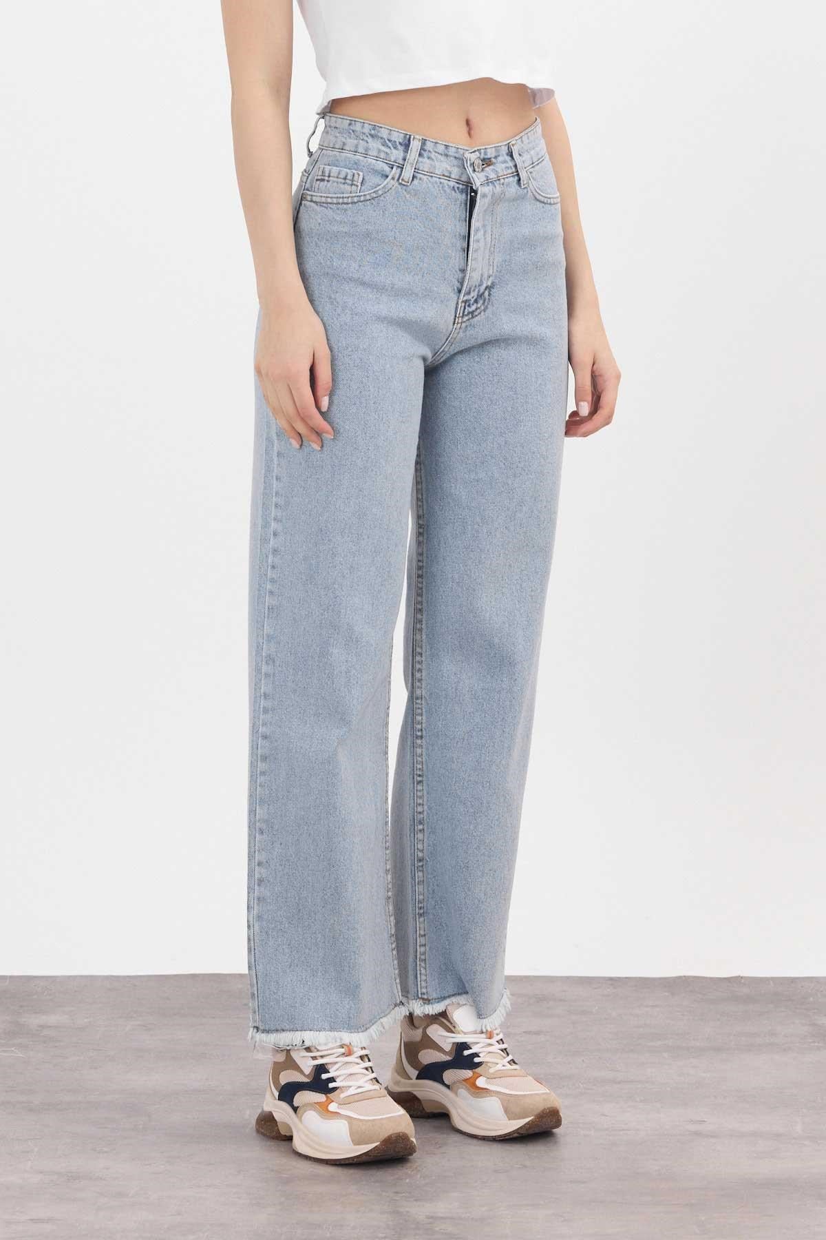 Buzkar Paça Püskül Detay Jean 11020
