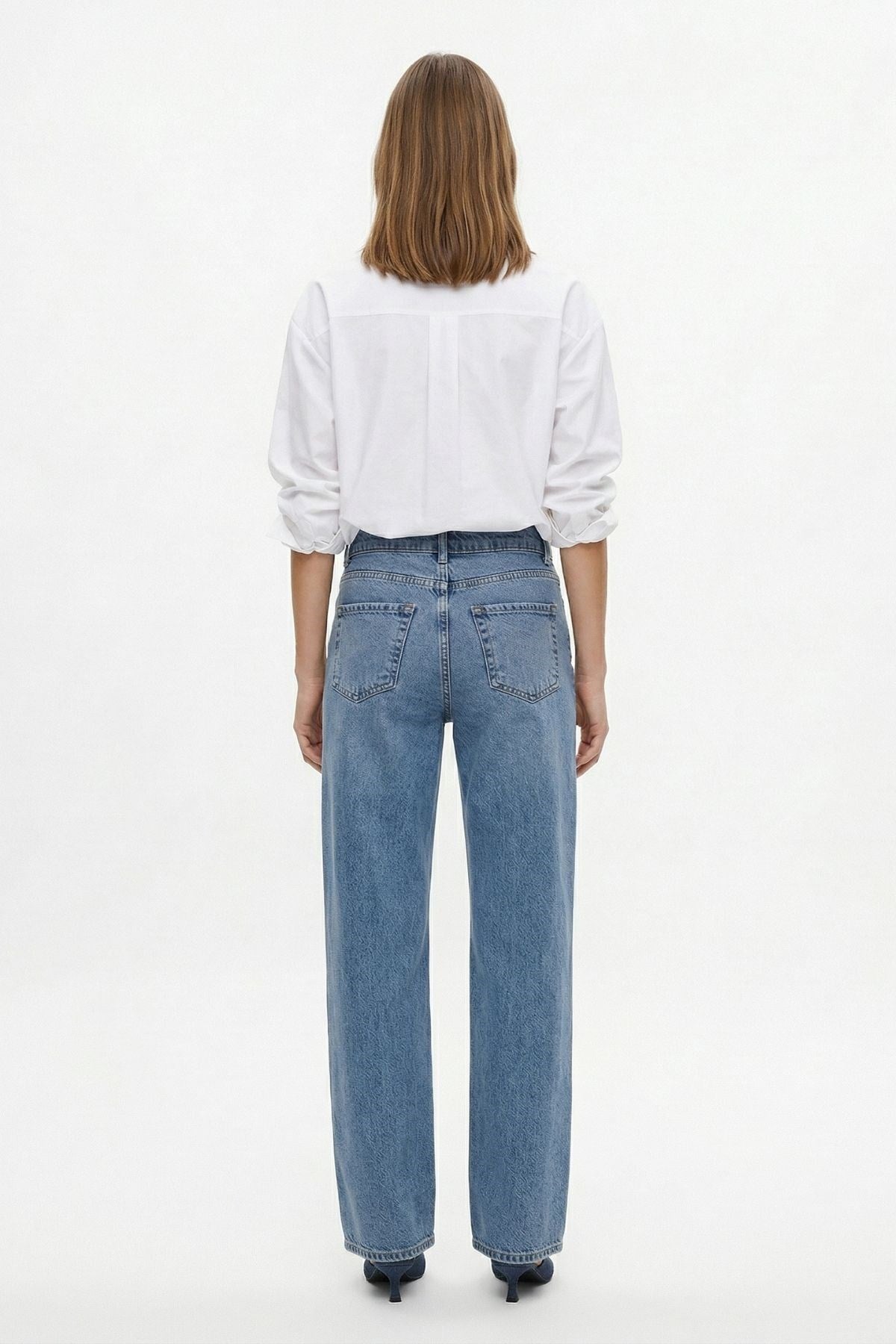 Buzkar Yüksek Bel Taşlı Jean 520