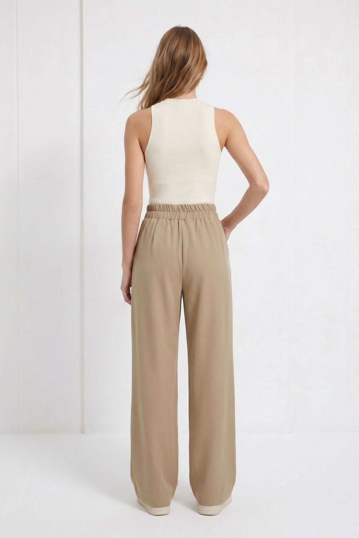 Camel Cırtlı Pantolon 8410A
