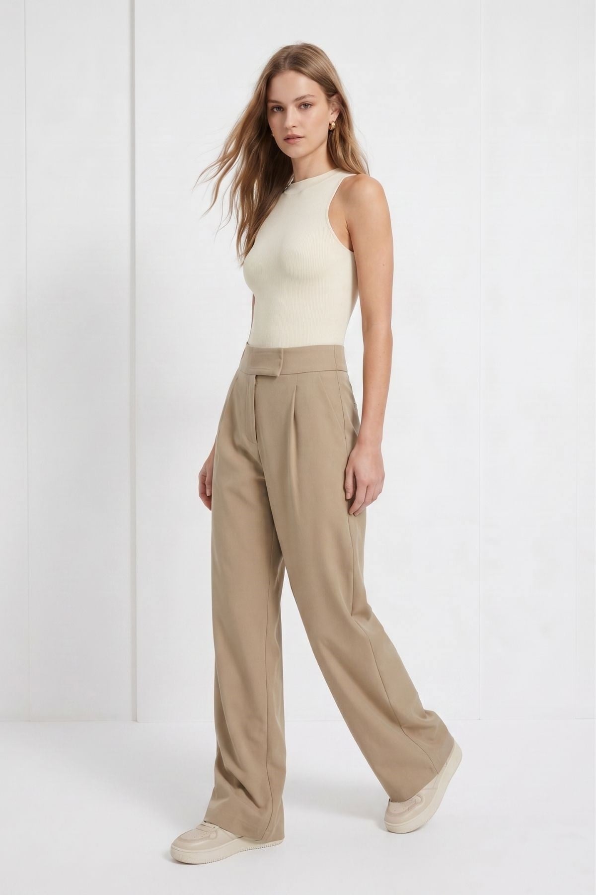 Camel Cırtlı Pantolon 8410A
