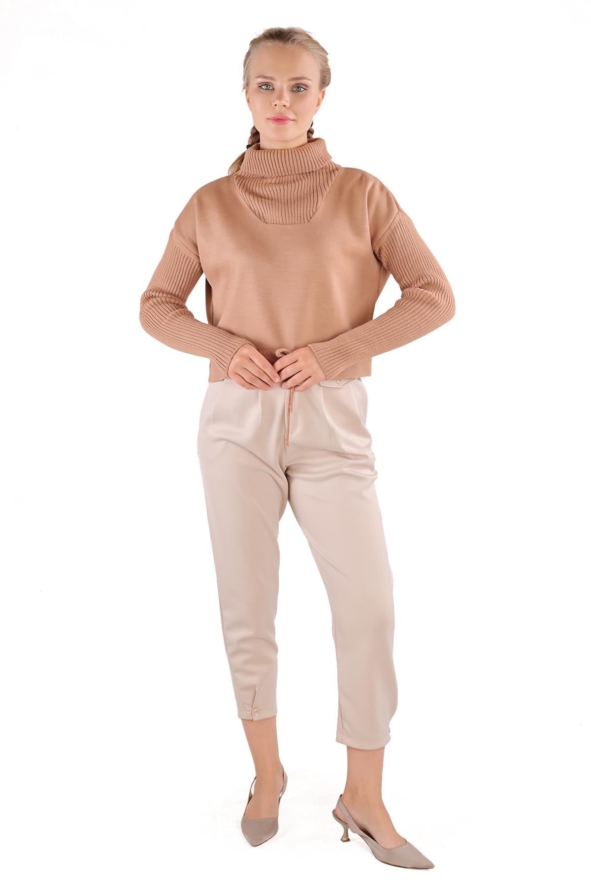Camel Etek Bağcık Detay Kazak 24284