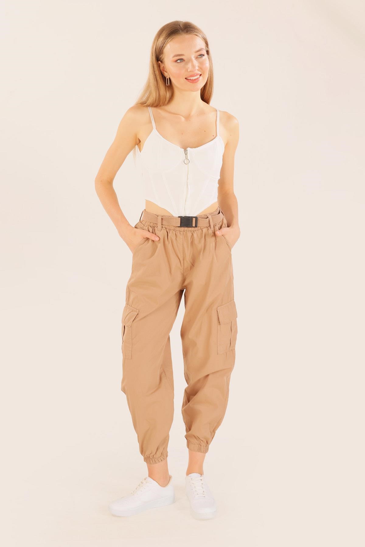 Camel Kemer Detay Paraşüt Pantolon 5031