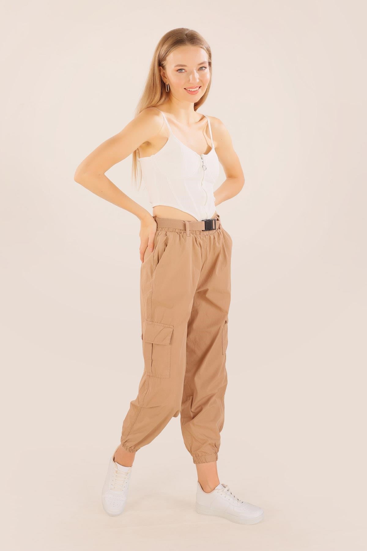 Camel Kemer Detay Paraşüt Pantolon 5031