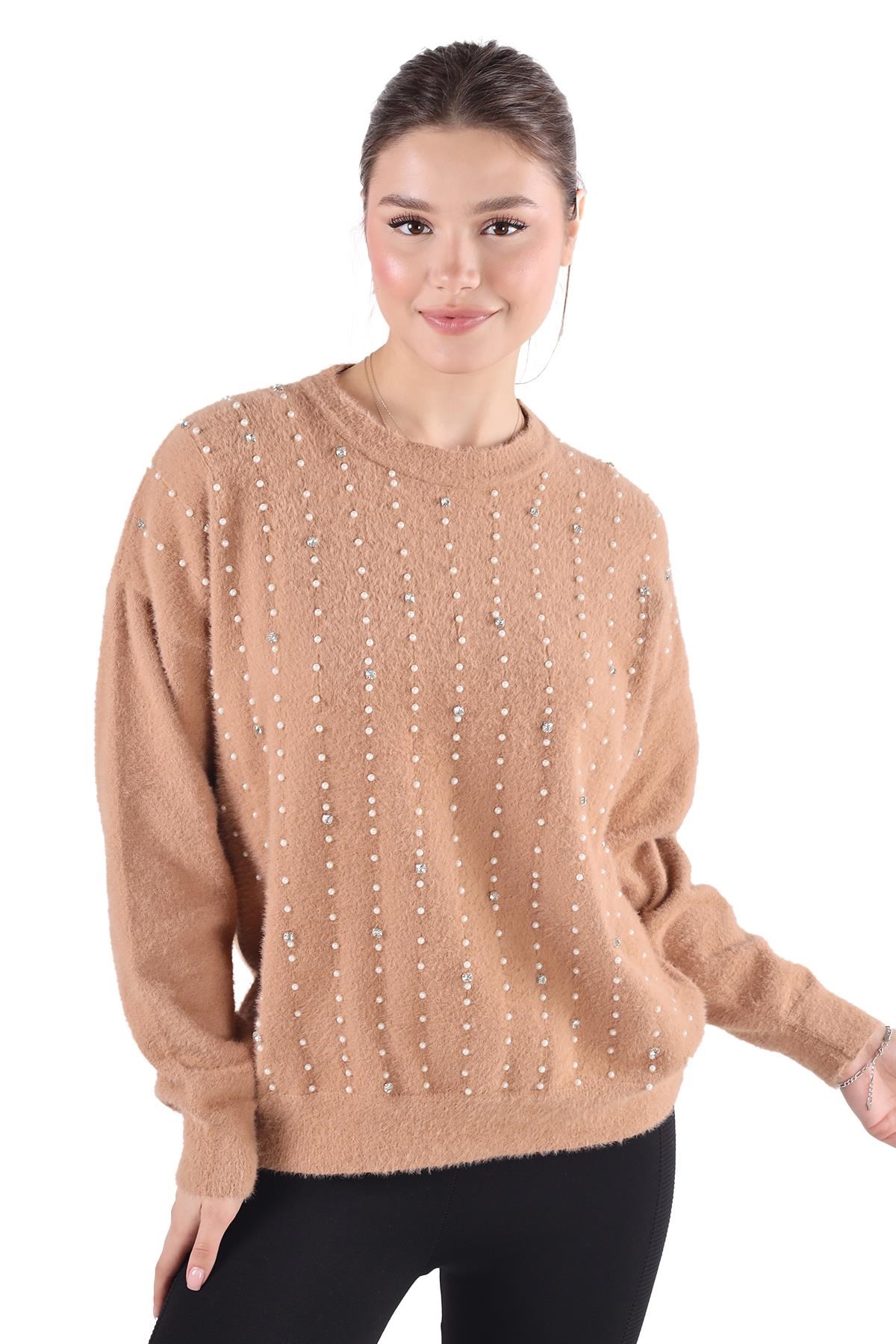 Camel Taş Detay Sakallı Kazak 24266