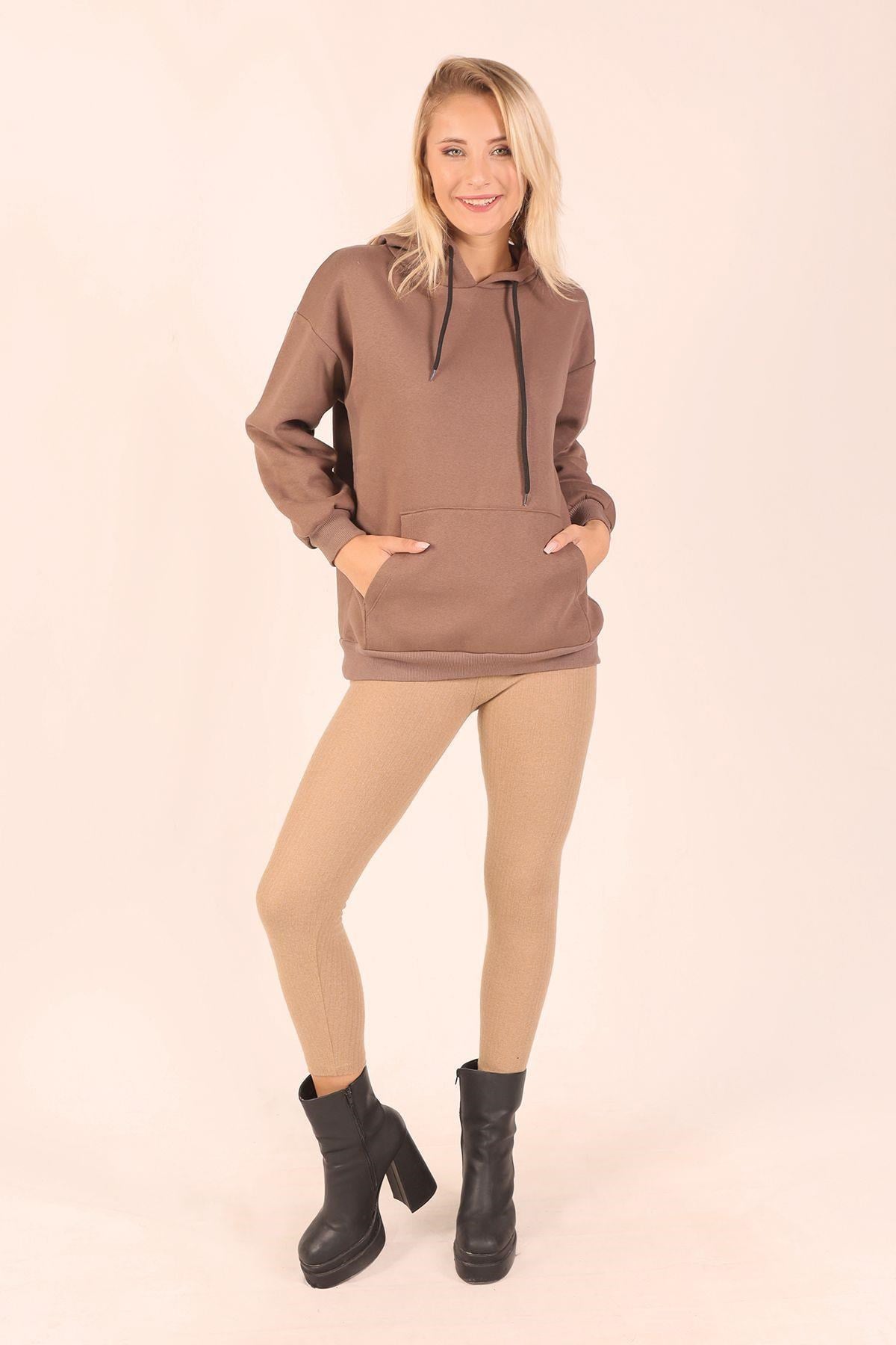 Camel Yüksek Bel Tayt 3061