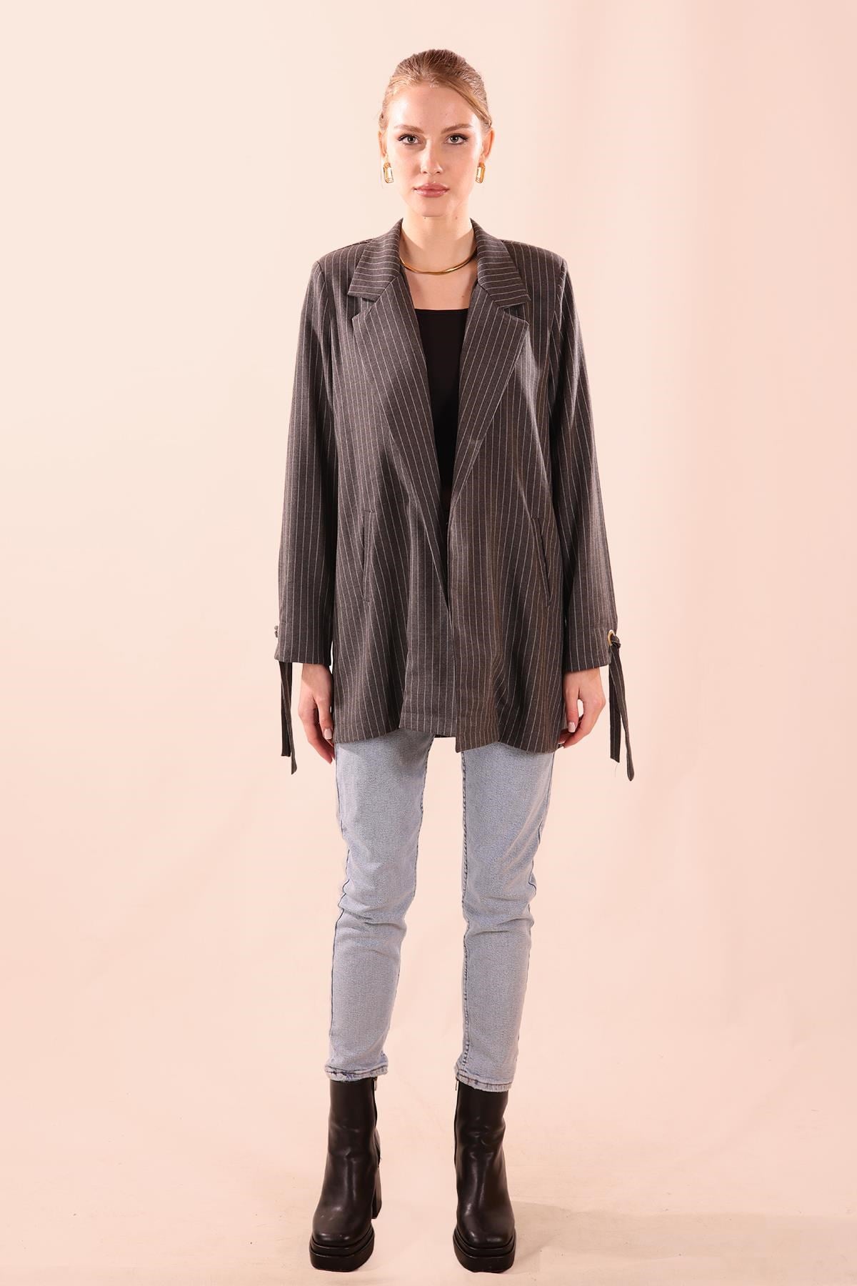 Ceket - 6761A Antrasit