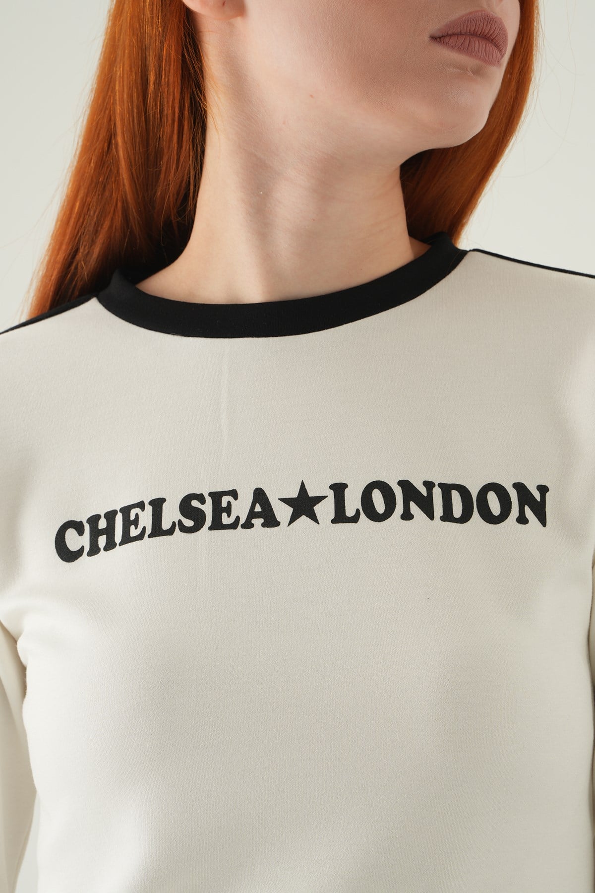 Ekru Chelsea London Baskılı Badi 8341A