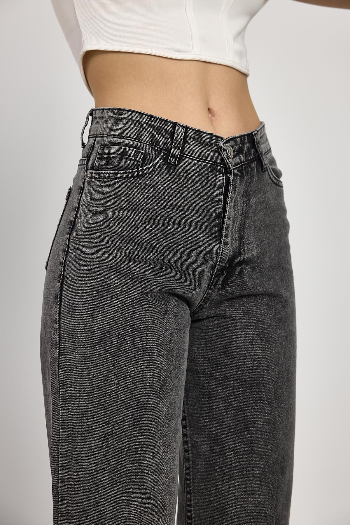 Füme Paça Püskül Detay Jean 11020