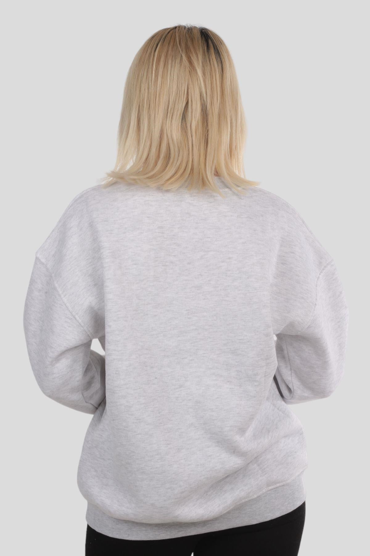 Gri Arızona Arma Detay Sweat 3592