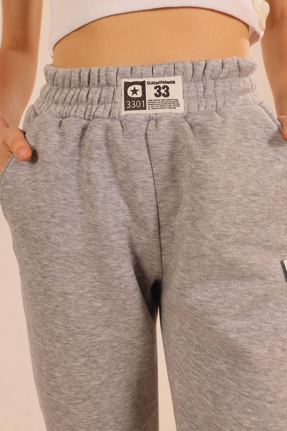 Gri Arma Detay Cepli Eşofman 3375