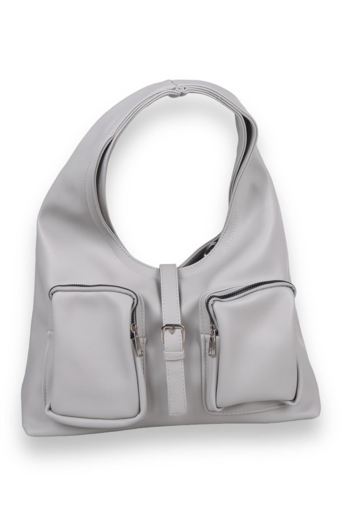 Gri Oval Çanta 9286