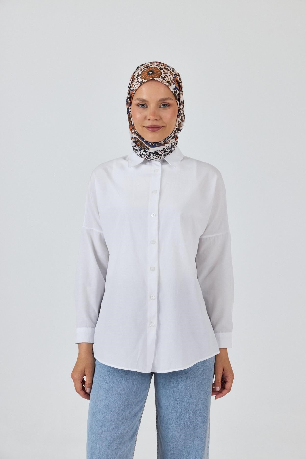 Haki Desenli Eşarp 3005