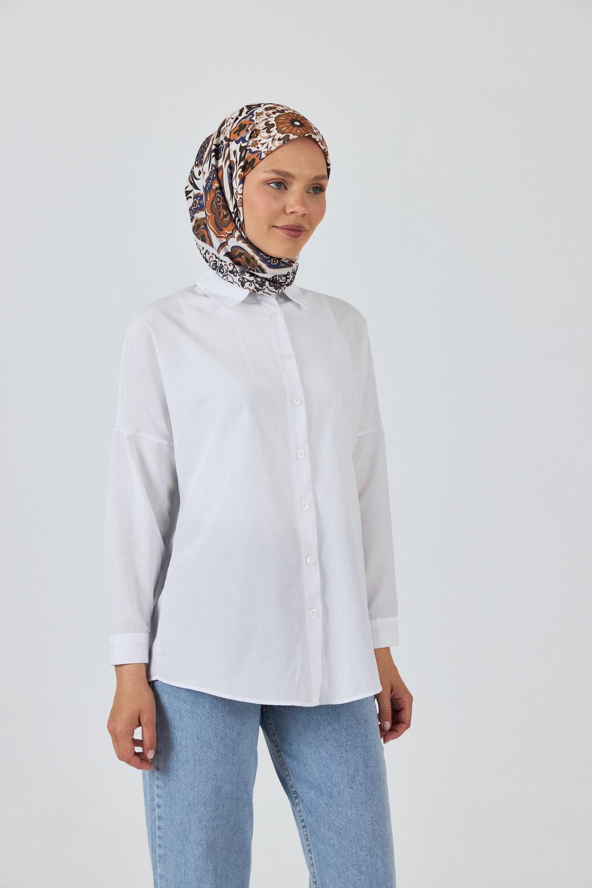 Haki Desenli Eşarp 3005