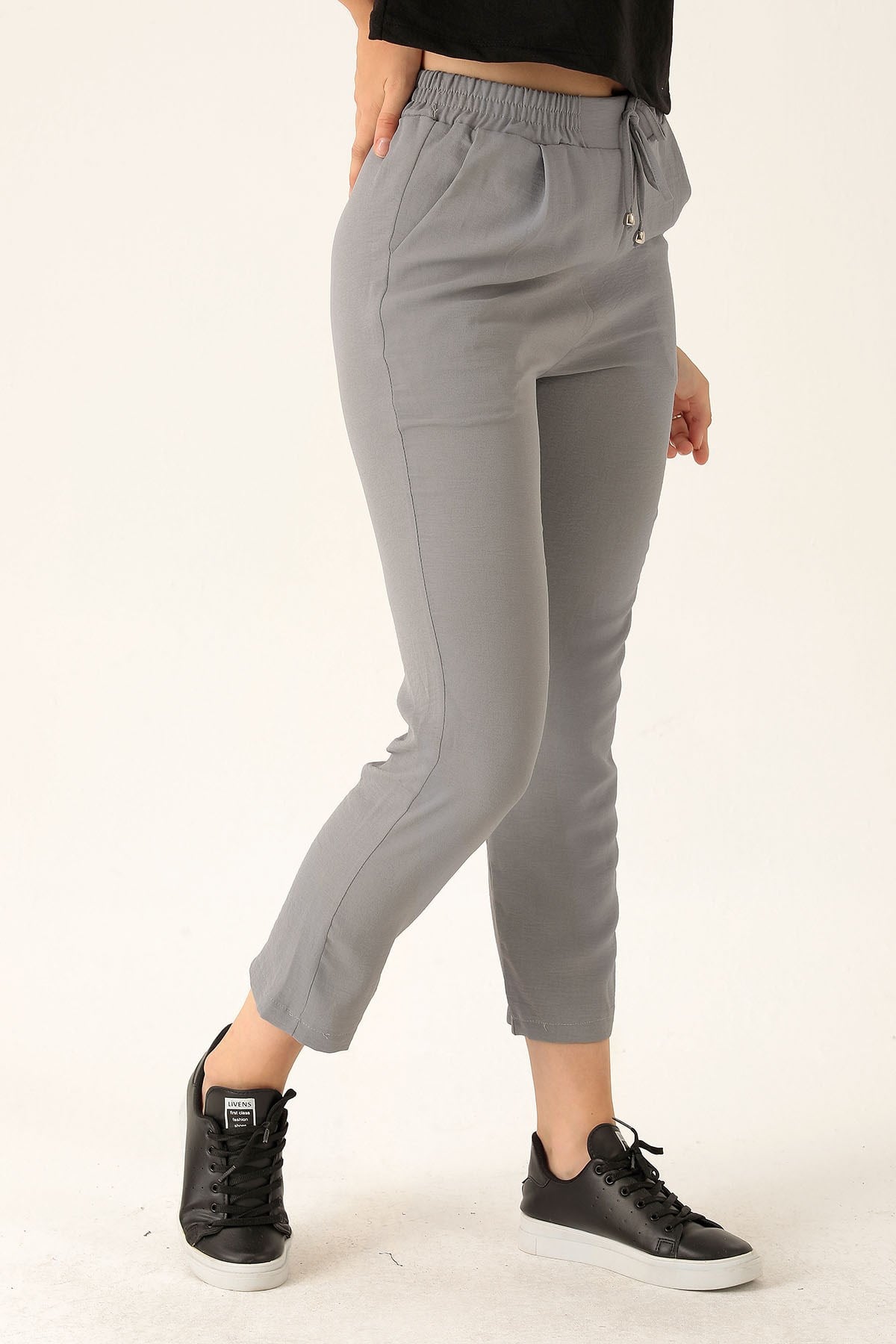 Havuç Bayan Pantolon - 6530A Gri