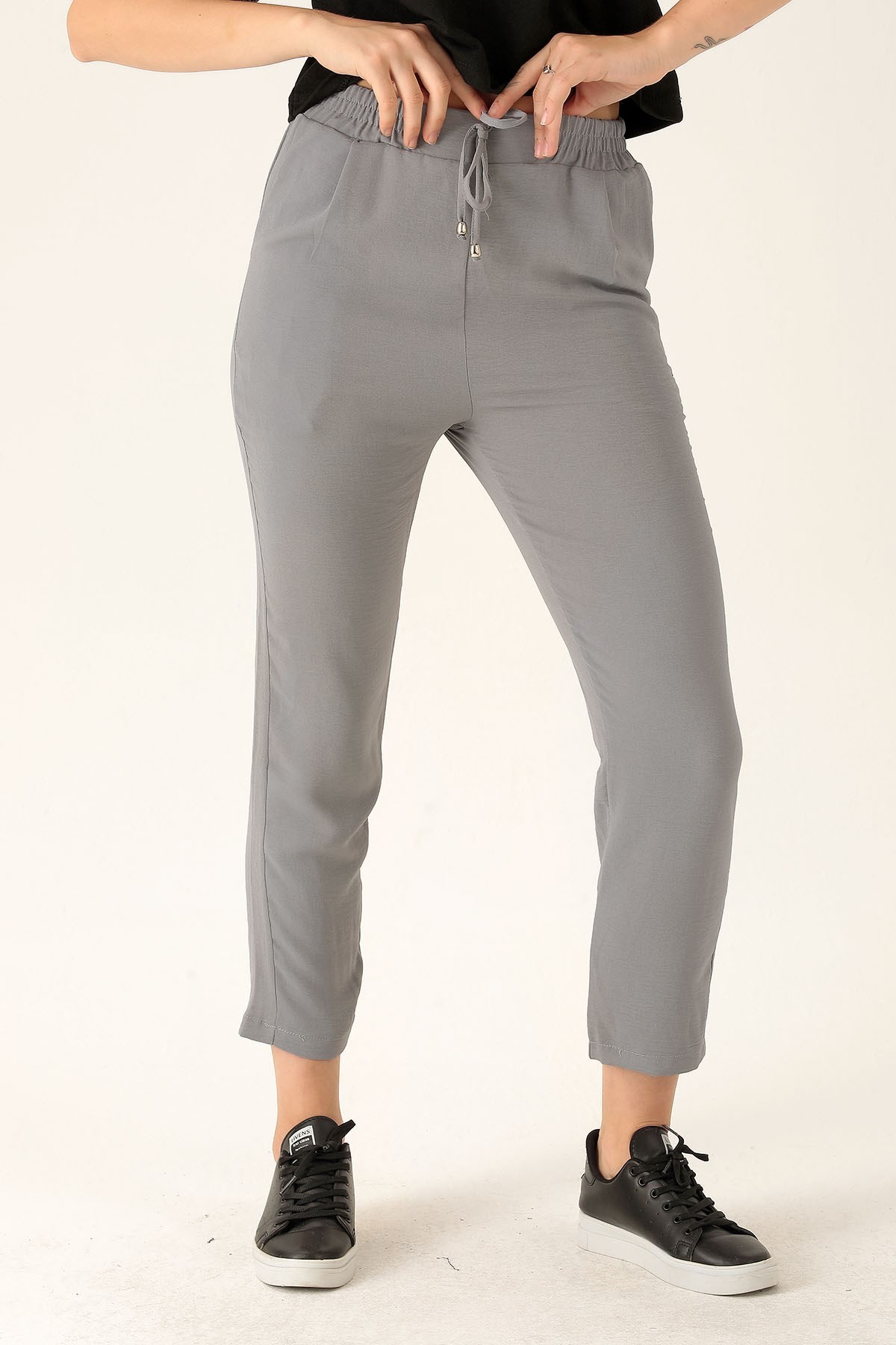 Havuç Bayan Pantolon - 6530A Gri