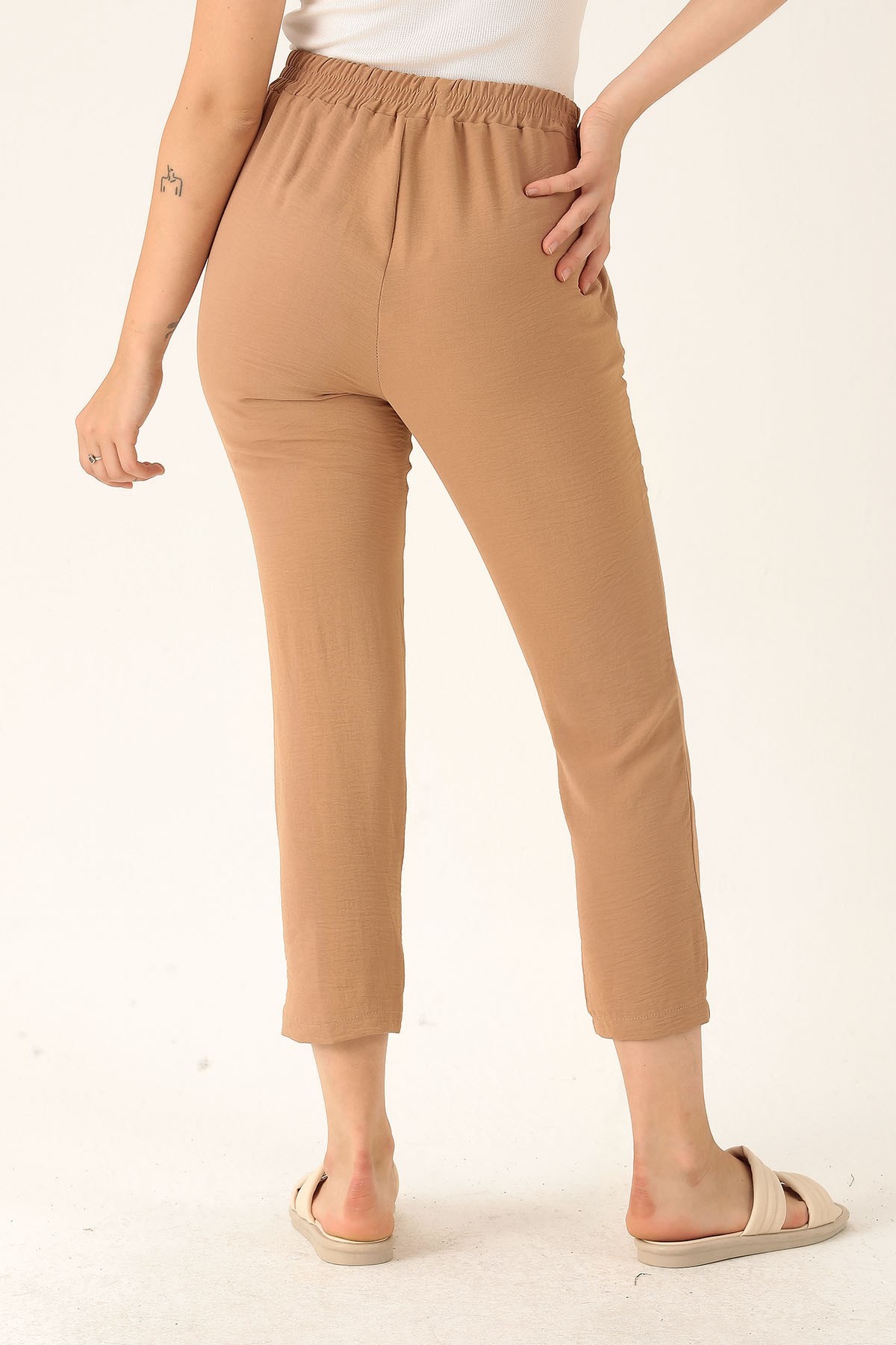 Havuç Bayan Pantolon - 6530A Vizon
