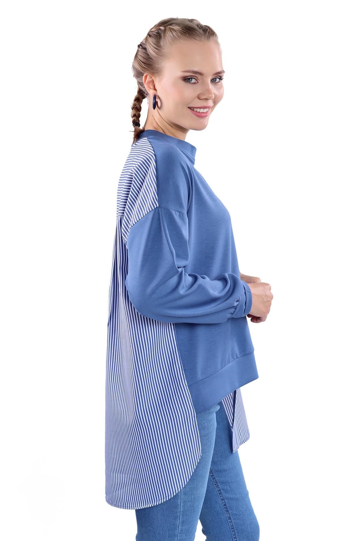 İndigo İki Renk Tunik 18638