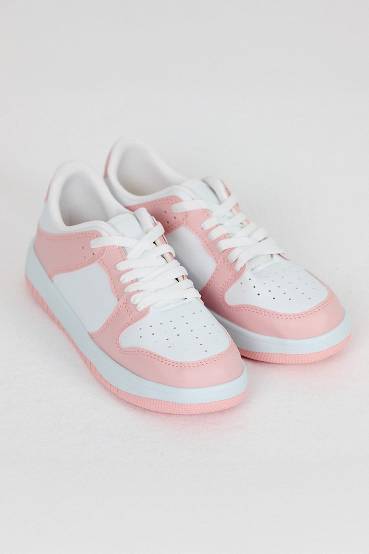 Kadın Spor Ayakkabı-Sneaker-Pudra Spor Ayakkabı 8585-rulem