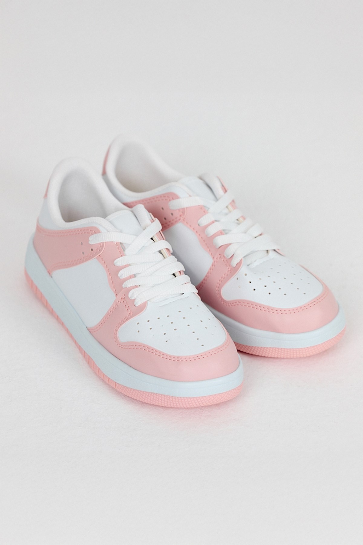 Kadın Spor Ayakkabı-Sneaker-Pudra Spor Ayakkabı 8585-rulem