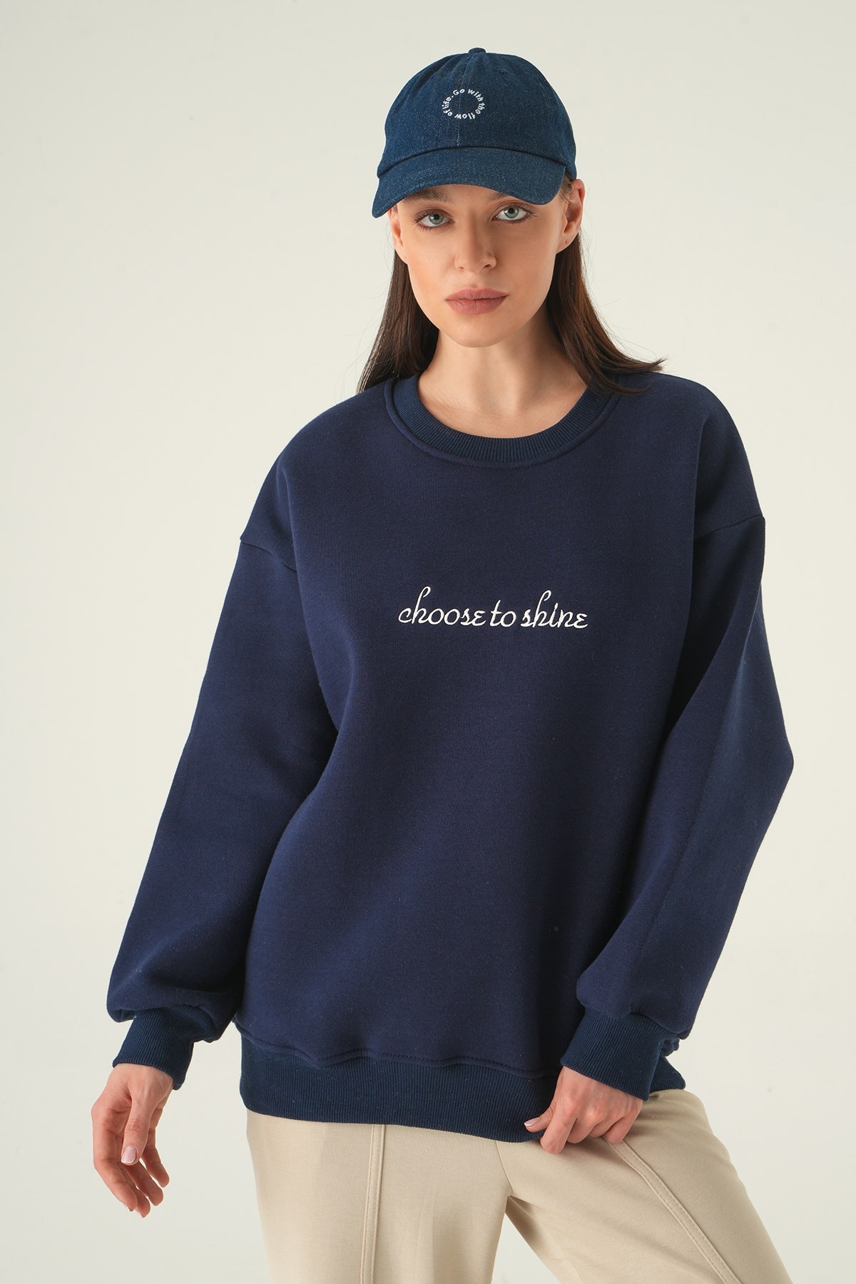 Kadın Sweatshirt-Bisiklet Yaka Sweat 1984 Laci -rulem