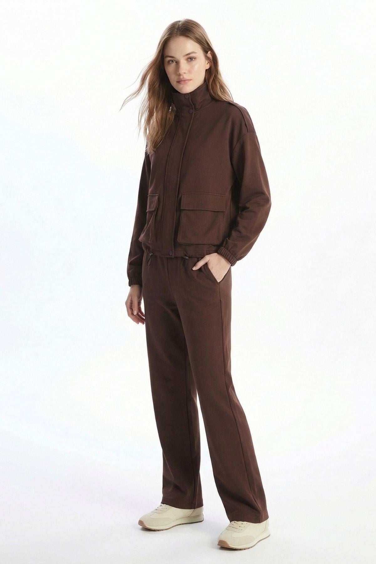 Kahve Cepli Ceket Pantolon Takım 8364A