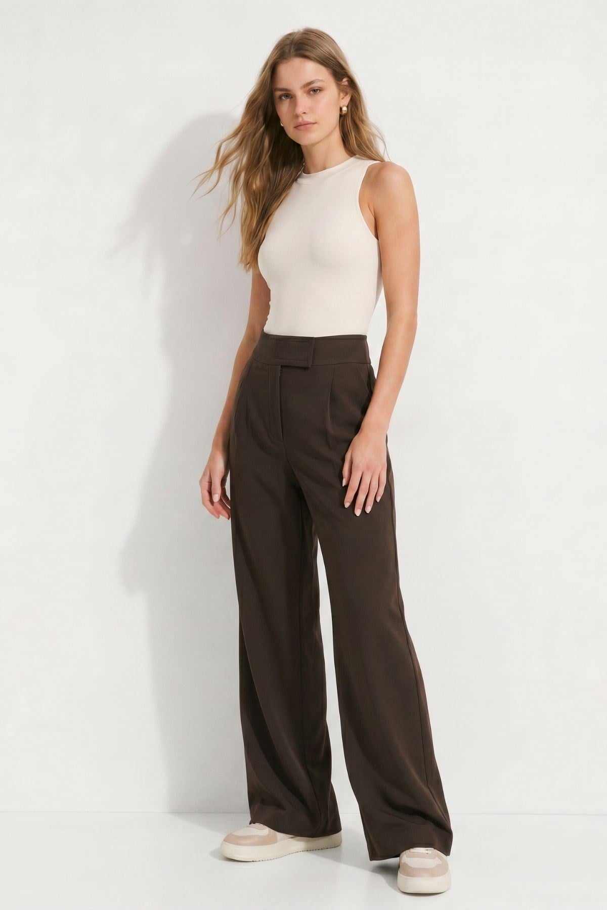 Kahve Cırtlı Pantolon 8410A
