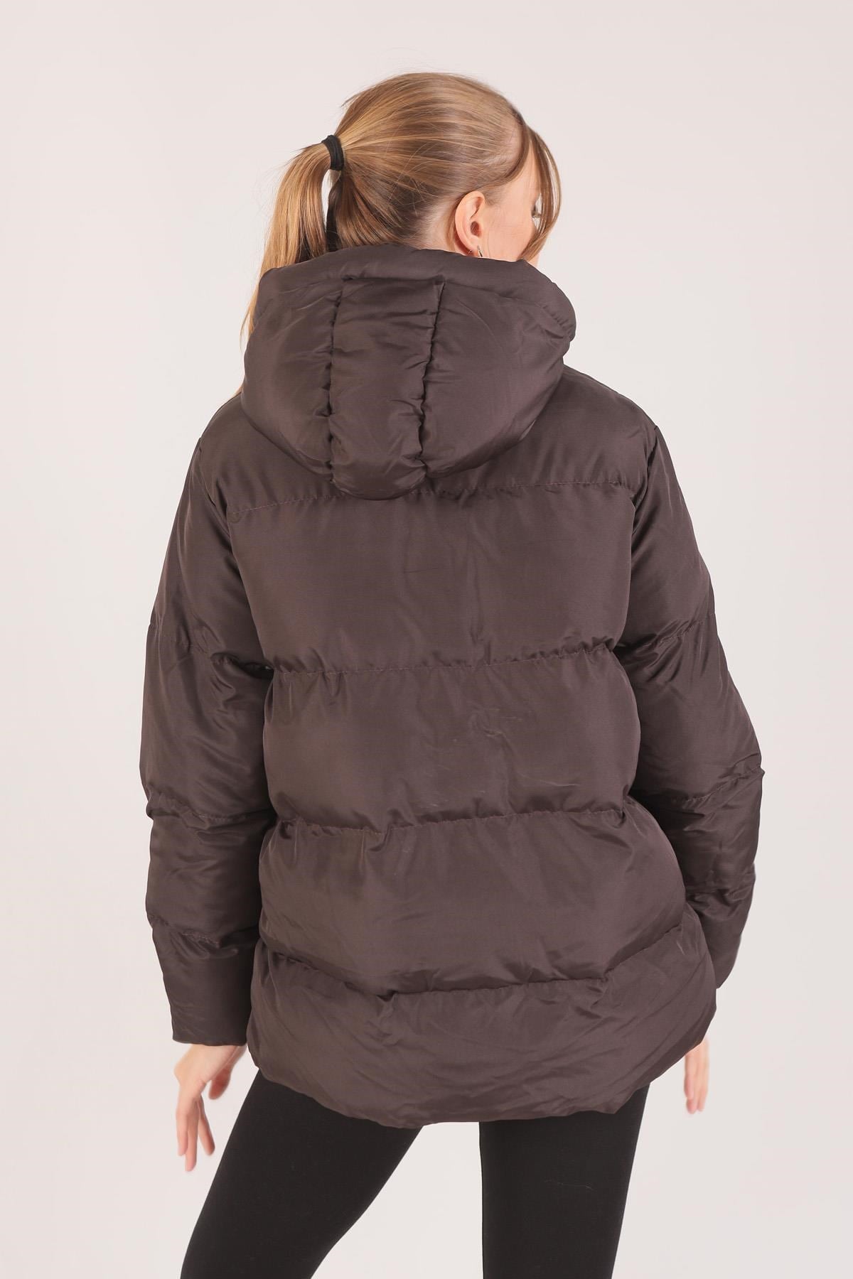 Kahve Oversize Mont 2154