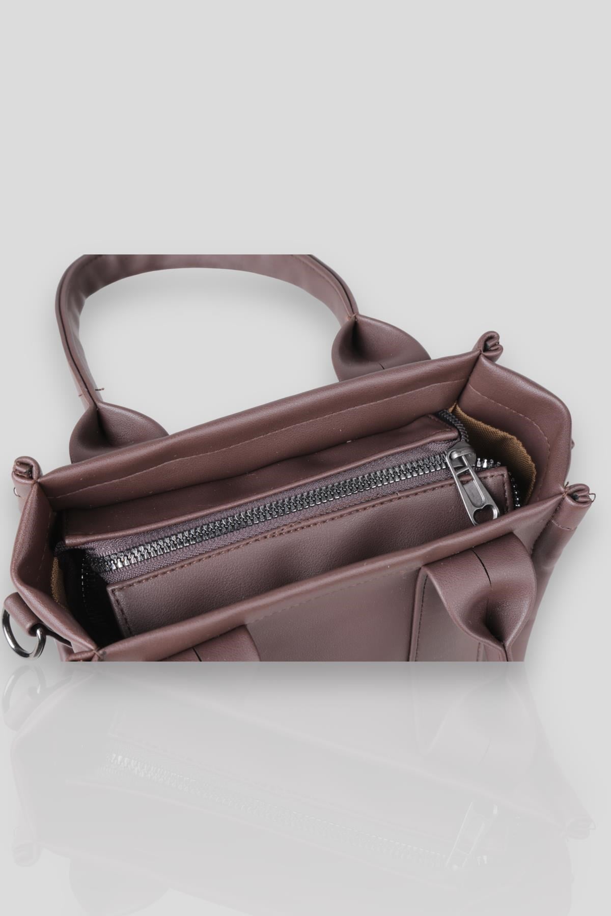 Kahve Small Tote Çanta 9280