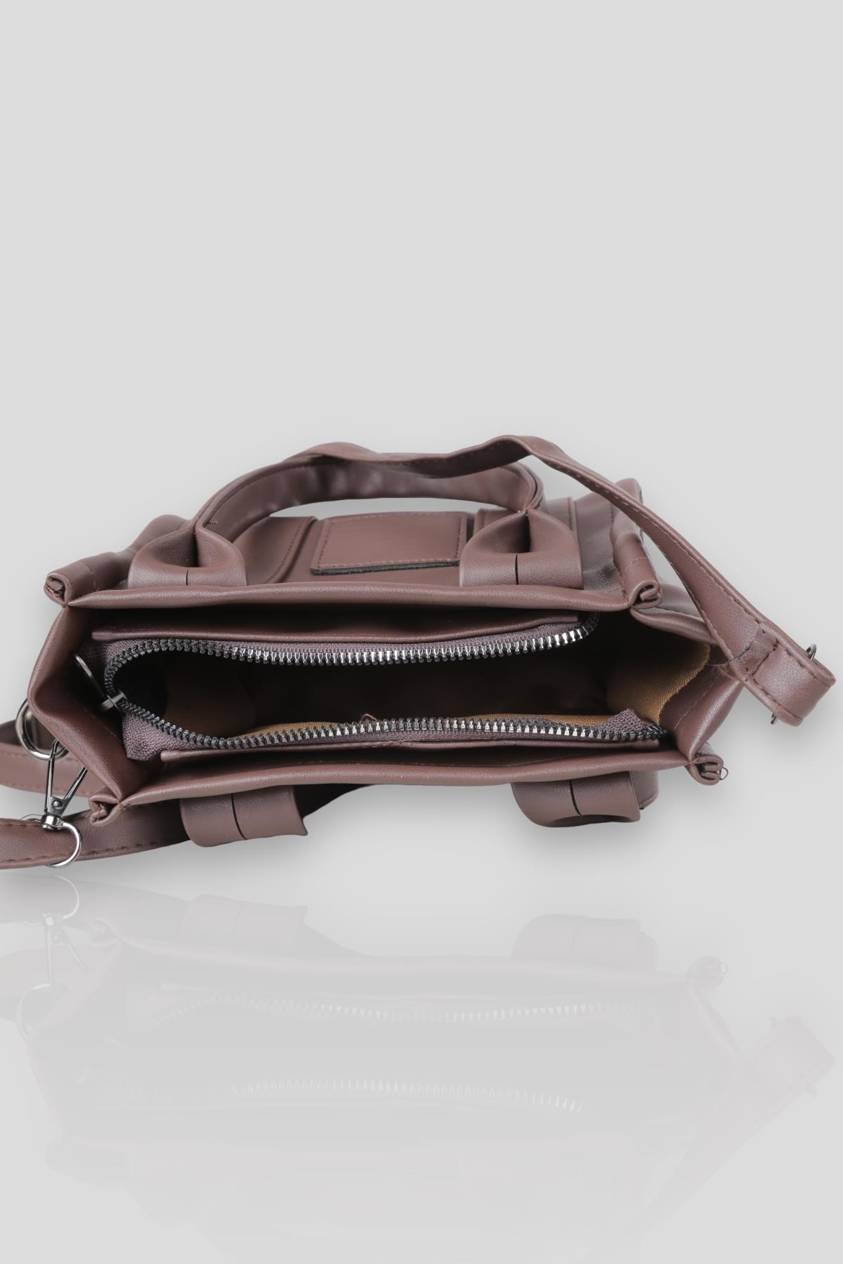 Kahve Small Tote Çanta 9280