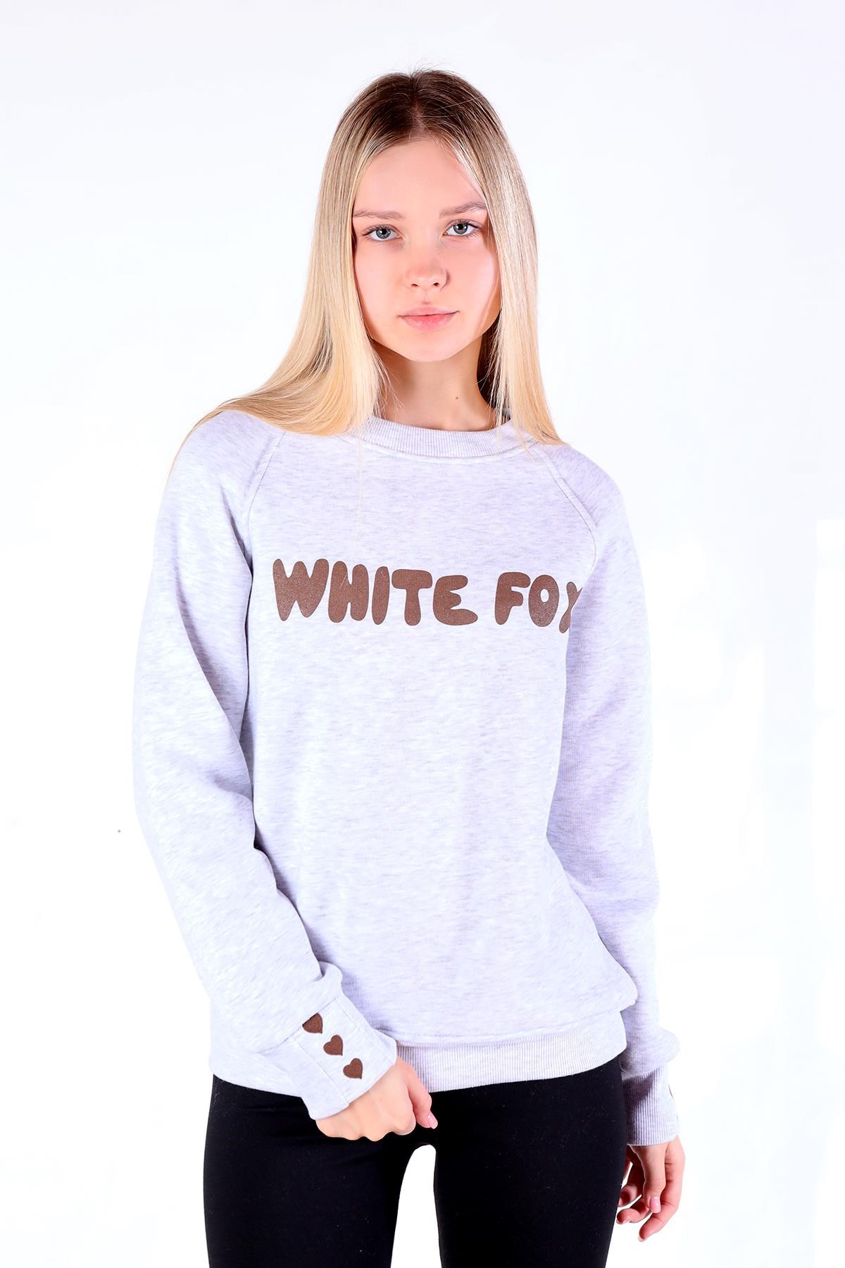 Karmelanj Whıte Fox Baskı Sweat 9149M