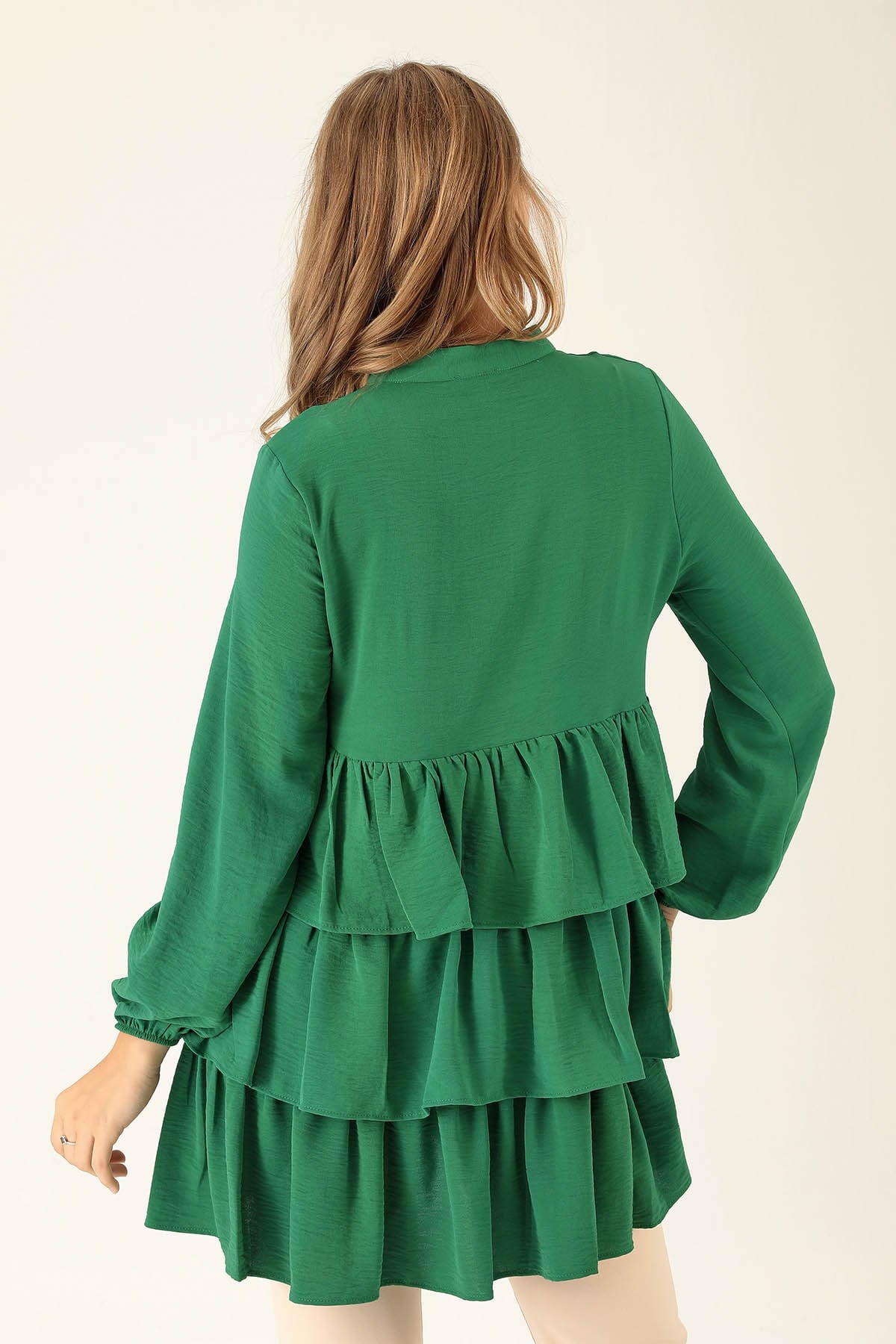 Kat Kat Detaylı Tunik - 6470A Benetton Yeşili