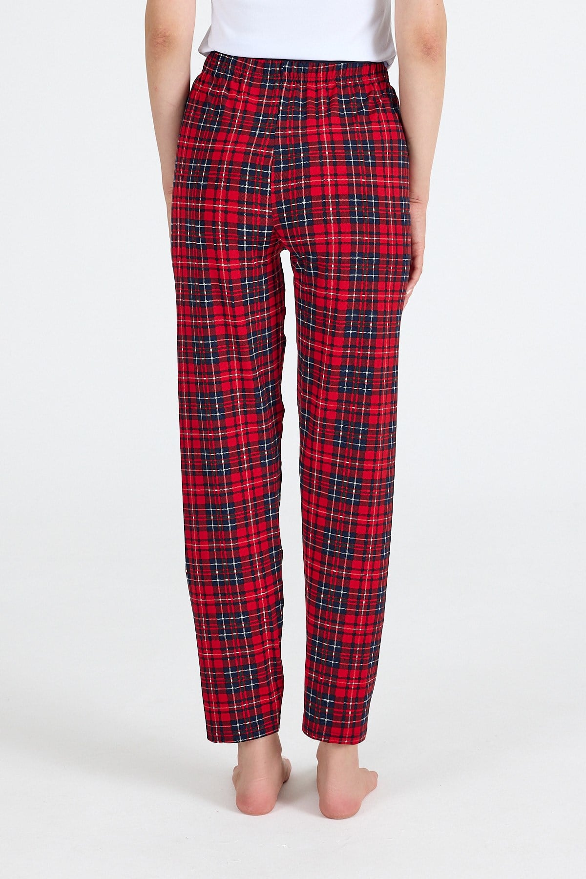 Kırmızı Dama Desenli Pijama Altı 4522