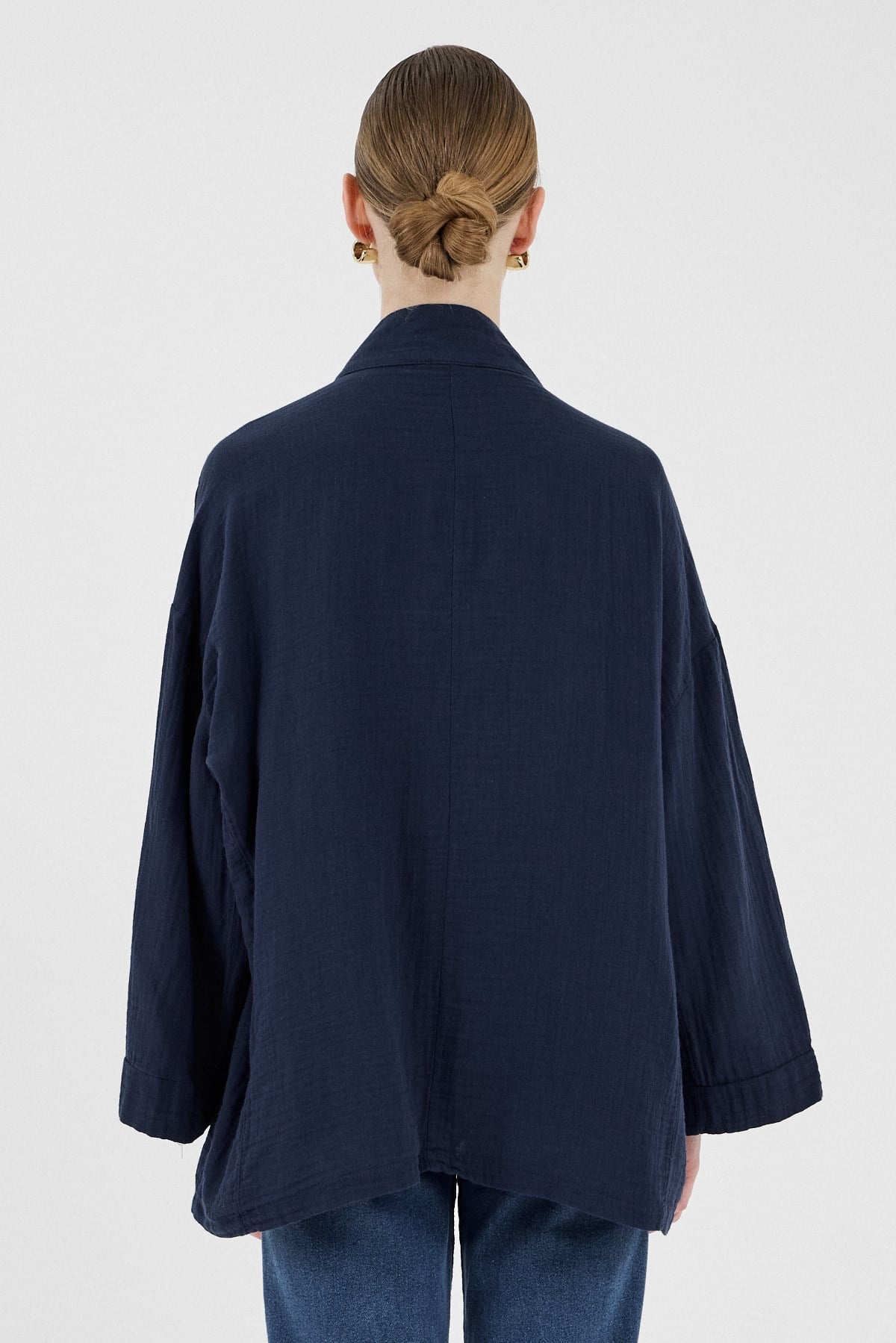 Laci %100 Pamuk Cepli Müslin Kimono 8065A