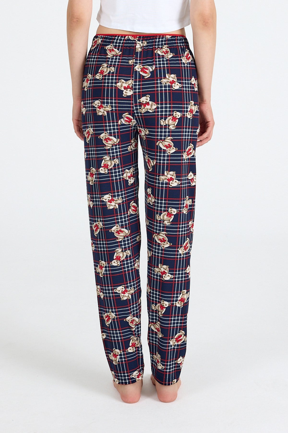 Laci Ayıcık Desenli Örme Pijama Altı 4519