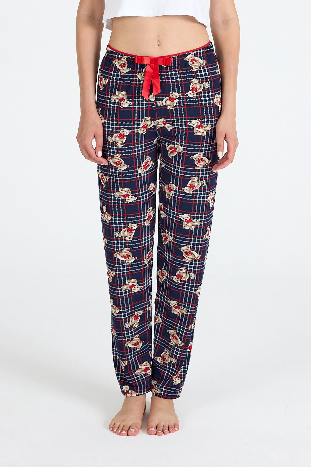 Laci Ayıcık Desenli Örme Pijama Altı 4519