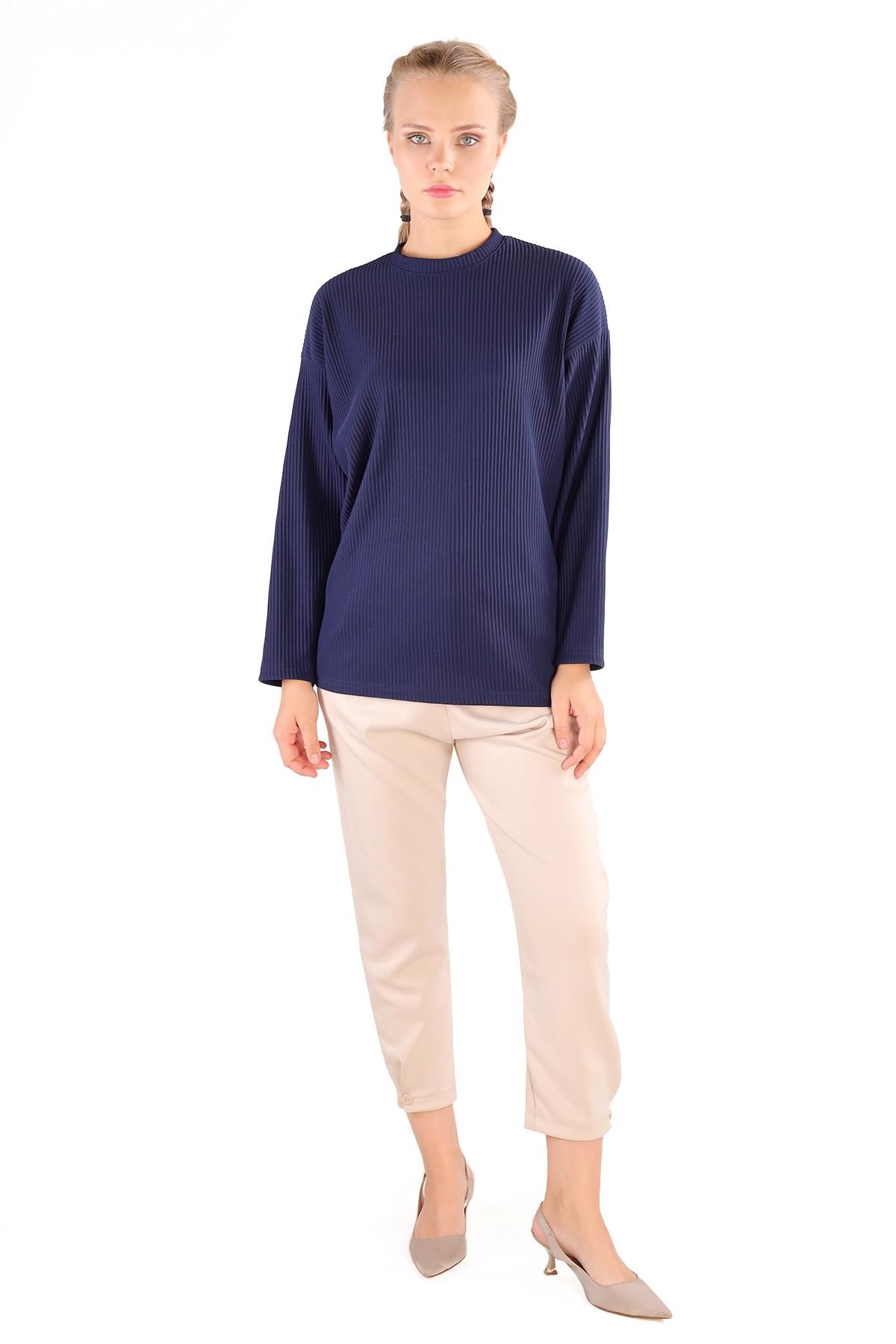 Laci Bisiklet Yaka Bluz 4359A