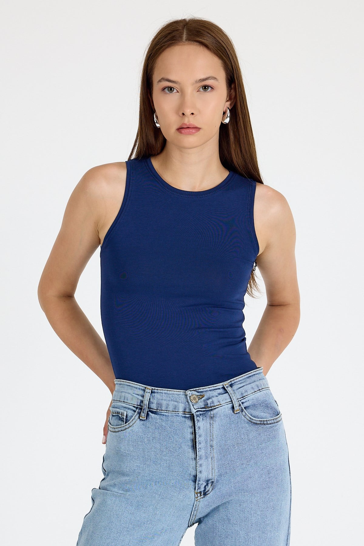 Laci  Bisiklet Yaka Kolsuz Slim Fit Atlet 1663
