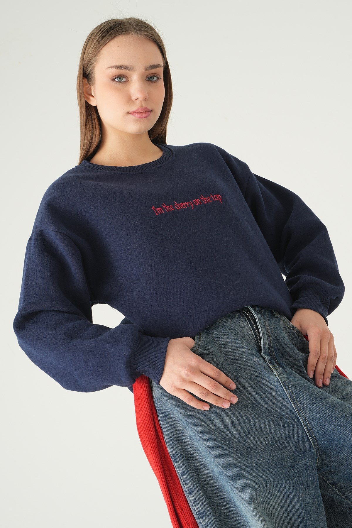 Laci Cherry On Top Baskılı Sweat 1041